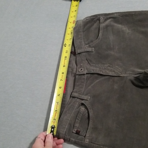 AG The Angel Boot Cut Corduroy Pants Olive - Picture 5 of 16